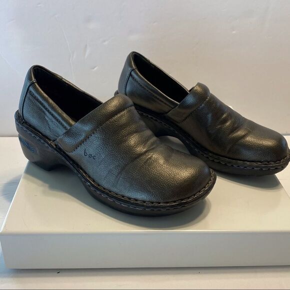 B.O.C. Pewter Wedge Slip On Shoes - Picture 3 of 10